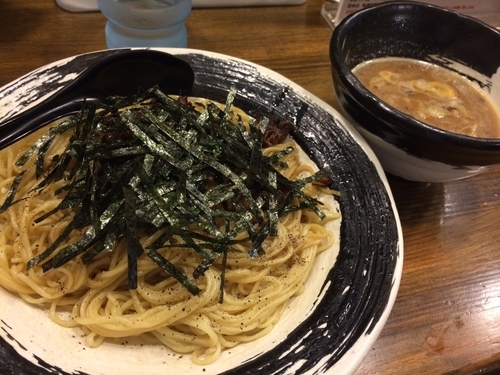 「まぜつけ麺　中盛」@あごばんらーめんの写真