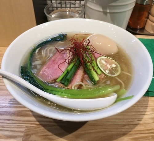 「限定 鴨塩らーめん＋玉子（￥950）」@らーめん 改の写真