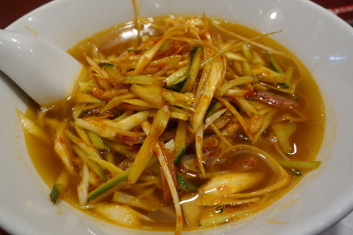 「ネギ麺810円」@唐庄酒家 柏店の写真