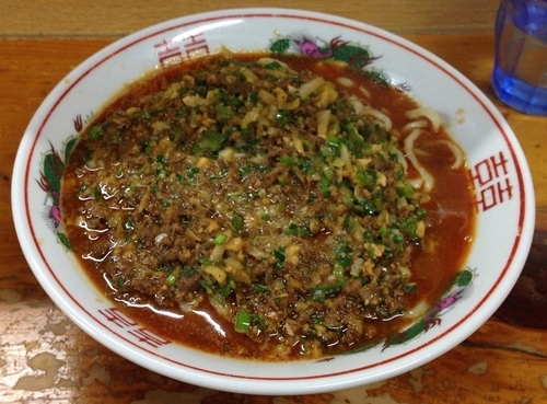 「味噌麻婆麺(限定･半ライス付)850円」@口樂の写真