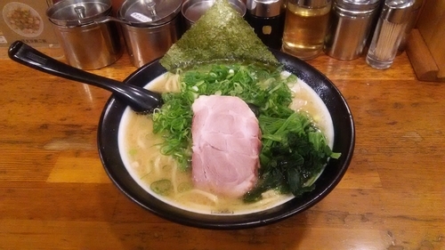 「太麺+九条ネギ」@百麺 中山道店の写真