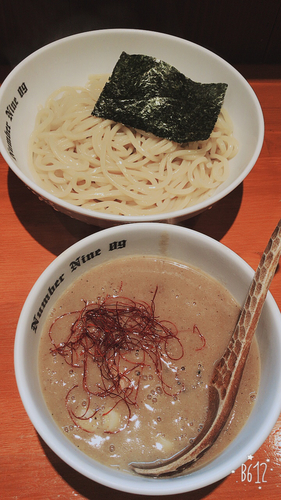 「濃厚つけ麺(煮干)熱盛800円」@麺Dining Number Nine 09の写真
