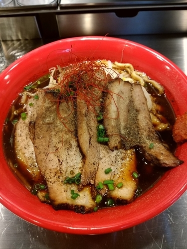 「BLACKらーめん」@麺創研 紅 BLACKの写真