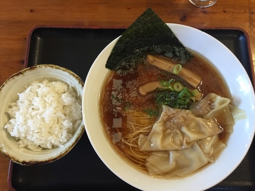 「ランチC(中華そば+メンチカツライス)」@麺や食堂 本店の写真