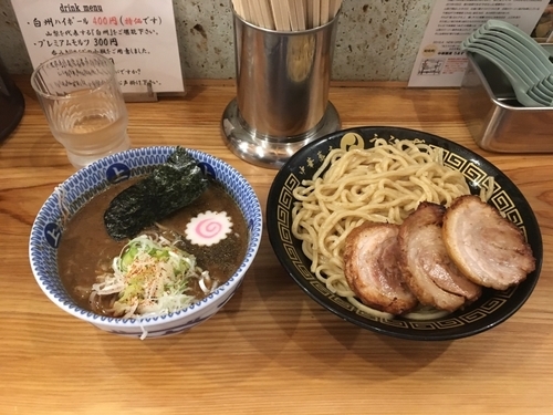 「特製つけ麺（小、熱盛り）」@中華蕎麦うゑずの写真