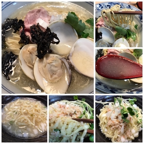 「鯛と蛤の中華そば850円＋キクヤ風和え玉(蟹バージョン)」@㐂九八 ～garage～の写真