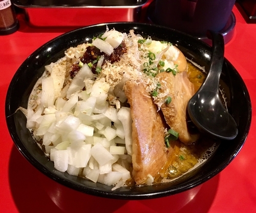 「にぼジャンク1号 900円」@辛味噌拉麺BOMBERの写真