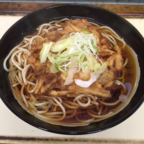 「げそ天（￥350）」@立食い そば処 JR北千住駅2・3番線ホーム店の写真