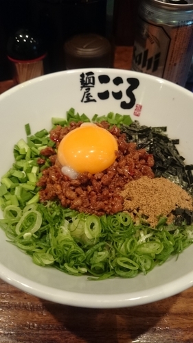 「台湾まぜそば並(780円)」@麺屋こころ 六角橋店の写真