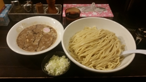 「濃厚つけ麺 大盛  麺増し ニンニク」@銀座 朧月 目黒処の写真
