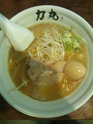 「力丸みそラーメン（味玉トッピング）」@ラーメン力丸の写真