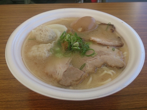 「【千葉】山水地鶏そば＋特製全部のせ」@東京ラーメンショー2016の写真