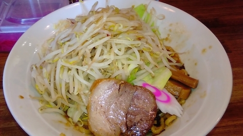 「まぜそば(中盛野菜増し)760円」@ラーメン 大高山の写真