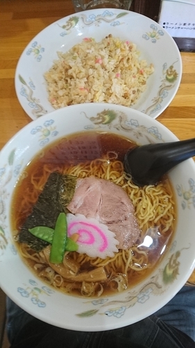 「ラーメン チャーハンセット 730円」@昇竜の写真