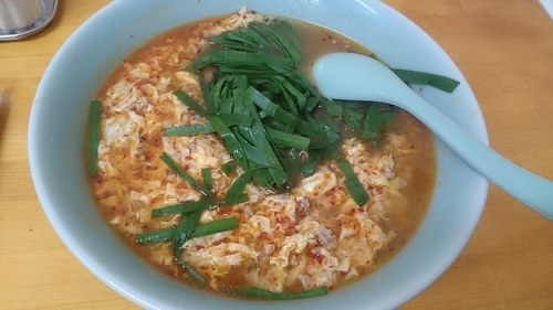 「タンタンメン中辛＋ニラ」@タンタンメン本舗 曙町店の写真