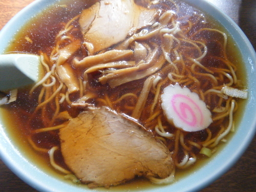 「中華そば(麺少なめ)600円」@仙台屋食堂の写真