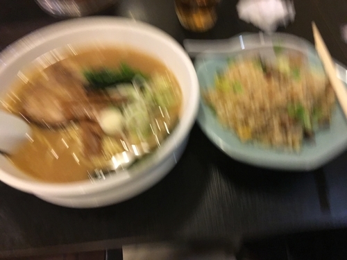 「トンコク醤油+半チャーハンセット（972¥）」@三珍 瑞穂店の写真
