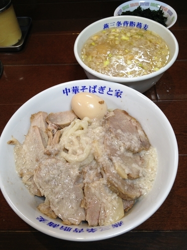 「チャーシューつけそば  極上岩のり  味玉」@燕三条中華そば ぎと家 武里本店の写真