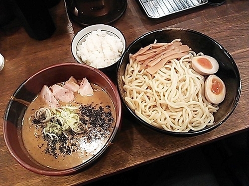 「ごま味噌つけ麺(全部増し・並盛り)」@つけ麺・らあめん 竹屋 中野駅前店の写真
