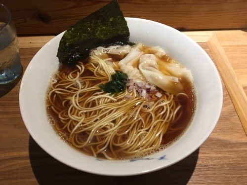 「海老ワンタンそば」@煮干しそば ウメノキスズメの写真