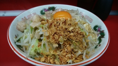 「汁なし 小」@ラーメン二郎 湘南藤沢店の写真