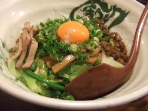 「【限定】すりおろしリンゴとすりゴマの混ぜそば　９００円」@G麺7の写真