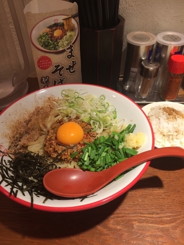 「台湾風まぜそば」@つけ麺専門店 三田製麺所 渋谷道玄坂店の写真