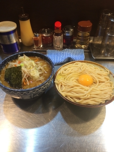 「もり野菜＋生卵」@滝野川大勝軒の写真