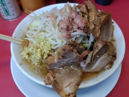 「豚増し大ラーメン　アブラショウガ」@ラーメン二郎 大宮店の写真