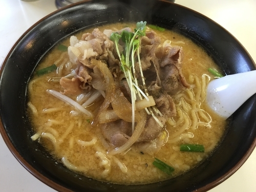 「【限定】肉みそ（大盛）」@くるまやラーメン 松本渚店の写真