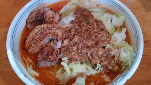 「みそらーめん（脂カレー、特盛）」@ファットンの写真