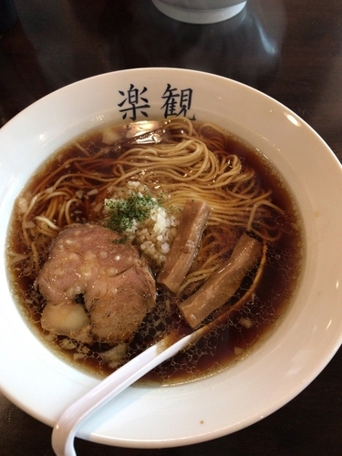 「琥珀らーめん」@楽観 立川の写真