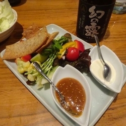 まるごと信州野菜のサラダそばガレット添え（小）