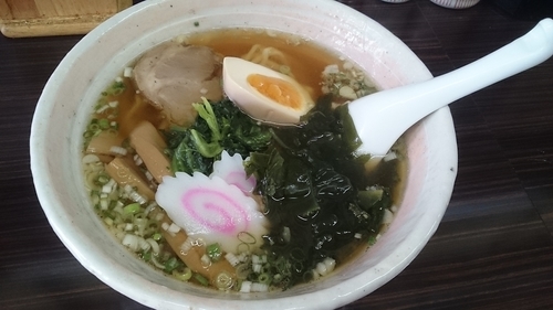 「生姜らーめん・太麺」@新潟らーめん がんこ屋の写真