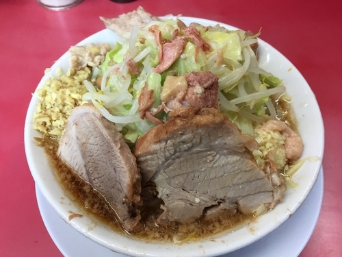 「大ラーメン(ニンニク、アブラ、しょうが) 700円」@ラーメン二郎 大宮店の写真