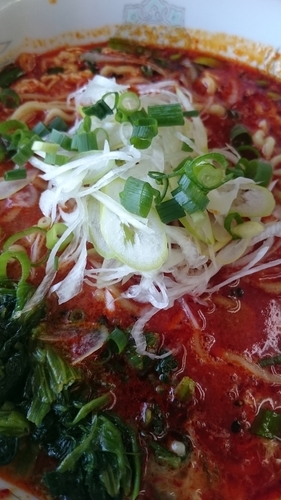 「ドラたんたんめん７５０円辛さドラゴン級」@らーめん ドラごんちの写真