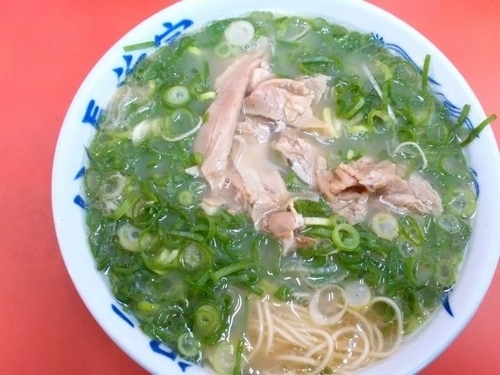 「ラーメン（ネギ盛り）」@元祖ラーメン長浜家の写真
