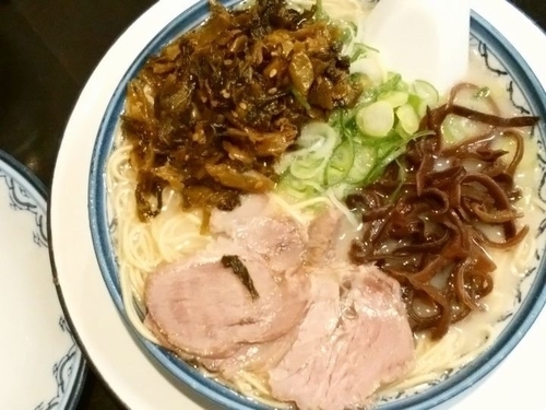 「辛子高菜ラーメン」@博多ラーメン しばらく 西新店の写真