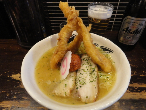 「げそ天みそらーめん」@有頂天 EVOLUTIONの写真