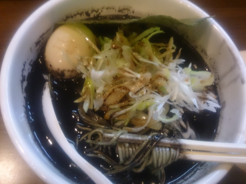 「【11月限定】麺 in Black （細麺）」@鶏の穴 白山店の写真
