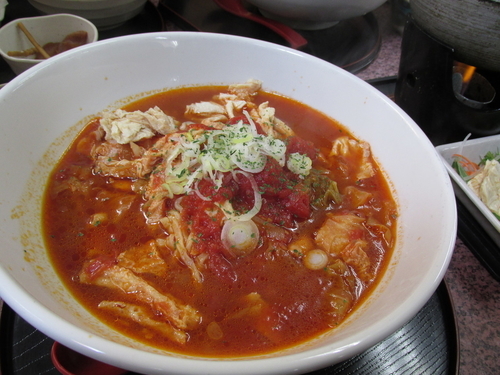 「ゆばトマトラーメン　「950円」」@まるひで食堂の写真