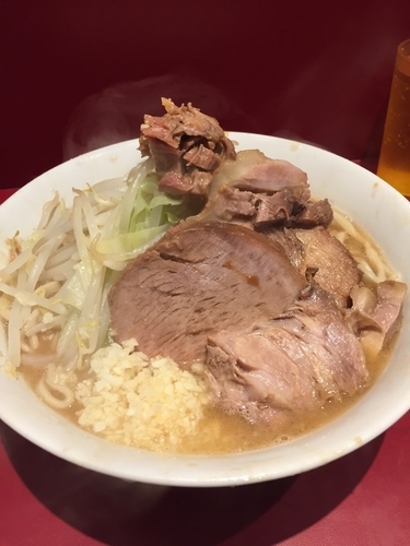 「小 ニンニク 野菜少なめ カラメ」@ラーメン二郎 荻窪店の写真
