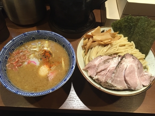 「特製海老塩つけ麺(1050円)」@俺の麺 春道の写真
