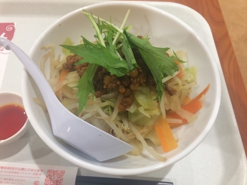 「まぜ辛めん」@長崎ちゃんぽん リンガーハット イオン下妻店の写真