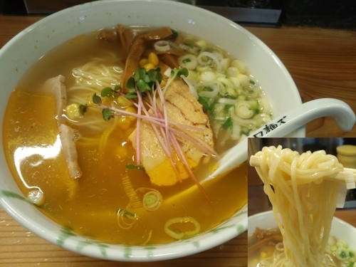 「和風細麺潮らーめん大盛950円」@ロ麺ズの写真