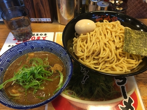 「鶏骨魚介つけ麺 味玉 890円 大盛り同額」@らーめん 神田一力堂の写真