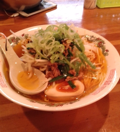 「台湾ラーメン(ライス付き)￥880」@Freestyle Dining E-nNSの写真