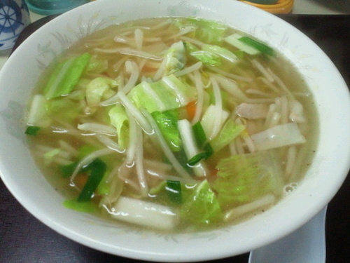 「タンメン 550円」@食堂 しのぶの写真