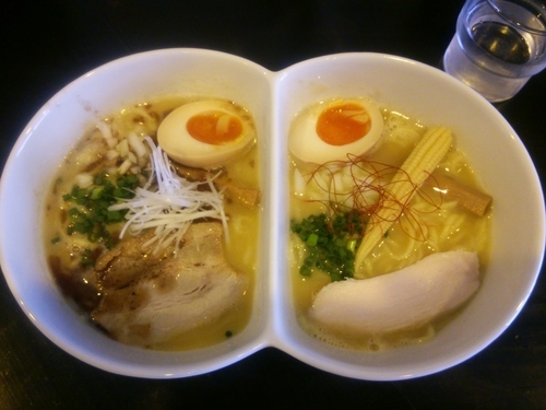 「鶏白湯SOBA HYBRID＋味玉」@麺仁 鯱の写真