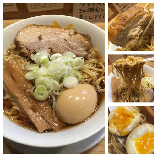 「らーめん原点 大盛り 900円＋特選こだわり煮玉子 50円」@人類みな麺類の写真